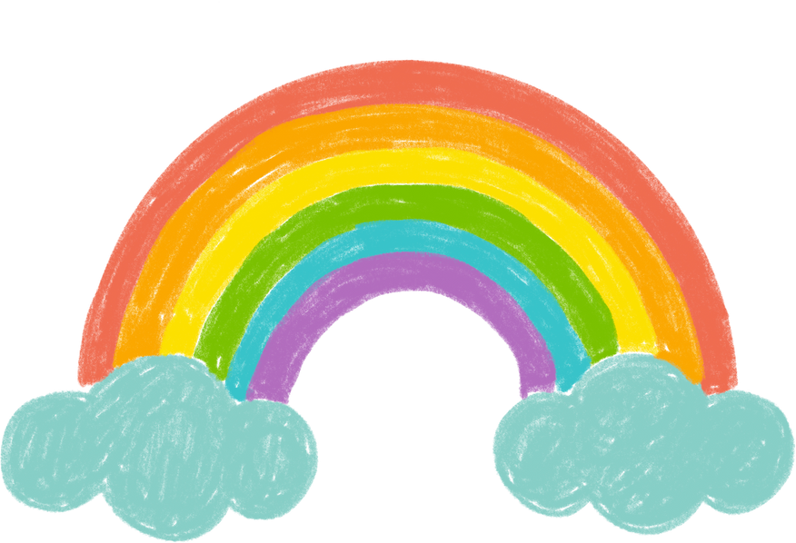 Rainbow with Clouds